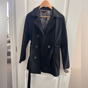 Black trench coat